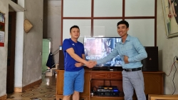Bàn giao dàn karaoke 50tr cho GĐ anh Minh tại Thanh Niệm Hải Dương 