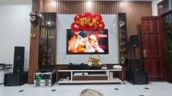 Bàn giao hệ thống âm thanh  karaoke cho anh khách tại Thịnh Liệt , HN