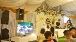 Bàn giao dàn âm thanh tiệc cưới 150tr nhà rạp Anh Tuấn Định Công