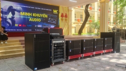 Lắp đặt hệ thống ÂM THANH,màn LED tại Trường THPT Quang Trung- Đống Đa